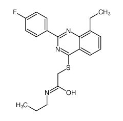 606131-29-7 structure, C21H22FN3OS