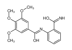 N-(2-carbamoylphenyl)-3,4,5-trimethoxybenzamide 55695-67-5