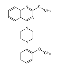 Quinazoline, 4-[4-(2-methoxyphenyl)-1-piperazinyl]-2-(methylthio)- 866137-89-5