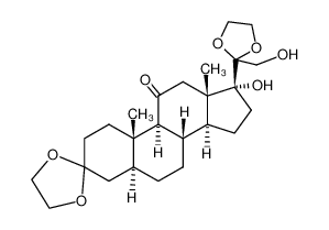 117888-55-8 3,3,20,20-bis-ethanediyldioxy-17,21-dihydroxy-5α-pregnan-11-one