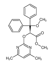 (S)-2-(4,6-二甲基嘧啶-2-氧基)-3-甲氧基-3,3-二苯基丙酸甲酯