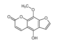 4-hydroxy-9-methoxyfuro[3,2-g]chromen-7-one 7471-73-0