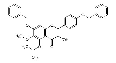 188927-38-0 spectrum, 7-(benzyloxy)-2-(4-(benzyloxy)phenyl)-3-hydroxy-5-isopropoxy-6-methoxy-4H-chromen-4-one