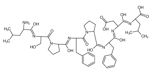 L-Leucyl-L-seryl-L-prolyl-L-phenylalanyl-L-prolyl-L-phenylalanyl- L-α-aspartyl-L-leucine 142606-55-1