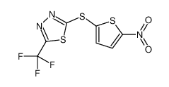 62616-66-4 2-(5-nitrothiophen-2-yl)sulfanyl-5-(trifluoromethyl)-1,3,4-thiadiazole