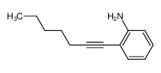 118476-12-3 spectrum, 2-(hept-1-ynyl)benzeneamine