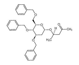 182314-16-5 (4R)-4-[[2-deoxy-3,4,6-tris-O-(phenylmethyl)-α-D-arabino-hexopyranosyl]oxy]-2-pentanone