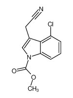 89434-06-0 methyl 4-chloro-3-(cyanomethyl)indole-1-carboxylate