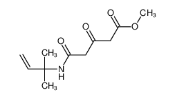 methyl 5-(2-methylbut-3-en-2-ylamino)-3,5-dioxopentanoate 69673-61-6