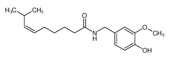 (Z)-N-[(4-hydroxy-3-methoxyphenyl)methyl]-8-methylnon-6-enamide 25775-90-0