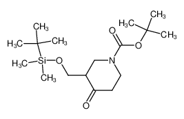 tert-butyl 3-[[tert-butyl(dimethyl)silyl]oxymethyl]-4-oxopiperidine-1-carboxylate 849767-21-1