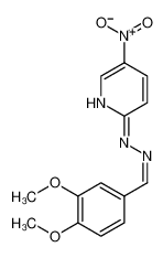 N-[(3,4-dimethoxyphenyl)methylideneamino]-5-nitropyridin-2-amine 28058-37-9