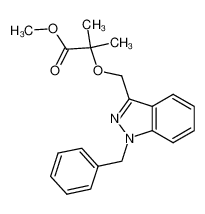 methyl 2-[(1-benzyl-1H-indazol-3-yl)methoxy]-2-methylpropanoate 1186507-74-3