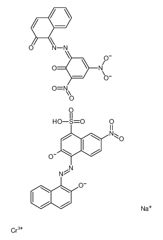 sodium,chromium(3+),1-[[3-(dioxidoamino)-5-nitro-6-oxocyclohexa-2,4-dien-1-ylidene]hydrazinylidene]naphthalen-2-one,hydron,7-nitro-3-oxido-4-[(2-oxidonaphthalen-1-yl)diazenyl]naphthalene-1-sulfonate 93606-20-3