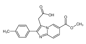 2-[6-methoxycarbonyl-2-(4-methylphenyl)imidazo[1,2-a]pyridin-3-yl]acetic acid 917252-80-3