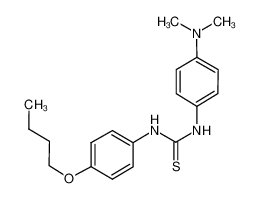 1-(4-butoxyphenyl)-3-[4-(dimethylamino)phenyl]thiourea 500-89-0