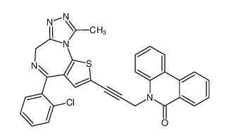 125030-71-9 structure, C31H20ClN5OS