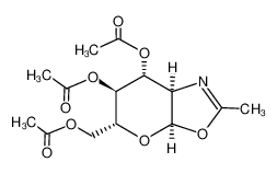 methyl (3,4,6-tri-O-acetyl-1,2-dideoxy-α-D-glucopyrano)-[2,1-D]-Δ2-oxazolidine 10378-06-0