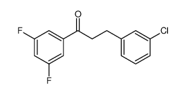 3-(3-chlorophenyl)-1-(3,5-difluorophenyl)propan-1-one 898787-46-7