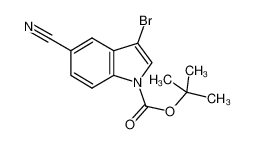 3-溴-5-氰基吲哚-1-羧酸叔丁酯