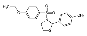 3-[(4-Ethoxyphenyl)sulfonyl]-2-(4-methylphenyl)-1,3-thiazolidine 537678-02-7