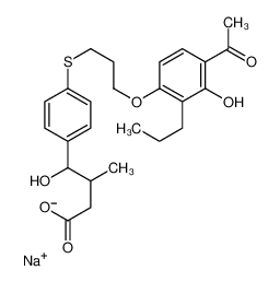 91541-81-0 structure, C25H31NaO6S