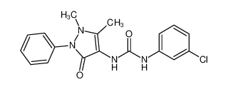 1-(3-chlorophenyl)-3-(1,5-dimethyl-3-oxo-2-phenylpyrazol-4-yl)urea 325850-26-8