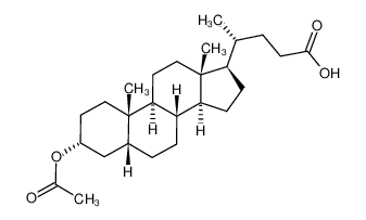 4-(1-acetyl-3-hydroxy-10,13-dimethyl-2,3,4,5,6,7,8,9,11,12,14,15,16,17-tetradecahydro-1H-cyclopenta[a]phenanthren-17-yl)pentanoic acid 4057-84-5