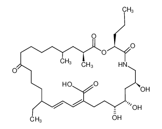 119639-86-0 structure, C34H57NO9