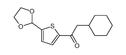 2-环己基-1-[5-(1,3-二氧戊环-2-基)-2-噻吩基]乙酮