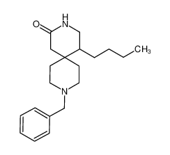 9-benzyl-5-butyl-3,9-diazaspiro[5.5]undecan-2-one