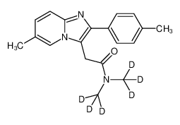 2-[6-methyl-2-(4-methylphenyl)imidazo[1,2-a]pyridin-3-yl]-N,N-bis(trideuteriomethyl)acetamide