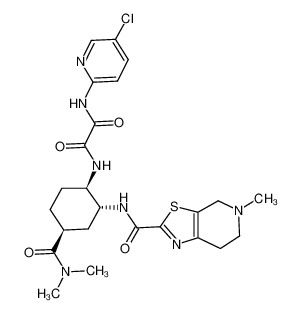 N1-(5-chloropyridin-2-yl)-N2-((1R,2R,4S)-4-[(dimethylamino)carbonyl]-2-{[(5-methyl-4,5,6,7-tetrahydrothiazolo[5,4-c]pyridin-2-yl)carbonyl]amino}cyclohexyl)ethanediamide