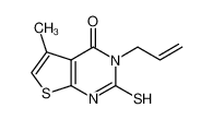 5-methyl-3-prop-2-enyl-2-sulfanylidene-1H-thieno[2,3-d]pyrimidin-4-one