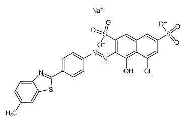 5850-73-7 structure, C24H14ClN3NaO7S3-