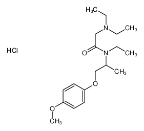 2-(diethylamino)-N-ethyl-N-[1-(4-methoxyphenoxy)propan-2-yl]acetamide,hydrochloride 97702-95-9