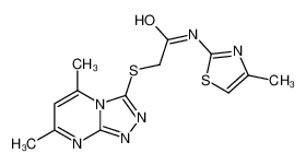 606121-13-5 structure, C13H14N6OS2