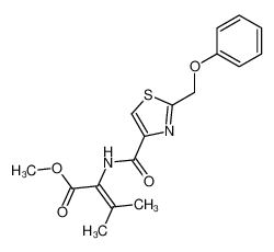 39235-77-3 2-phenoxymethyl-4-(2'-methylprop-1'-enylaminocarbonyl-1'-methyloxycarbonyl)thiazole