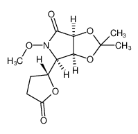 1293847-22-9 (3aS,6aS,6R,2'R)-5-methoxy-2,2-dimethyl-6-(5'-oxotetrahydrofuran-2'-yl)tetrahydro[1,3]dioxolo[4,5-c]pyrrol-4-one