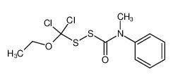 100244-44-8 (ethoxydichloromethyl)(methylphenylcarbamoyl)disulfane