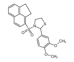 3-(1,2-Dihydro-3-acenaphthylenylsulfonyl)-2-(3,4-dimethoxyphenyl) -1,3-thiazolidine 477516-22-6