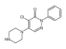 4-chloro-2-phenyl-5-piperazin-1-ylpyridazin-3-one 153276-35-8