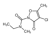 4-chloro-N-ethyl-N,5-dimethyl-3-oxo-1,2-oxazole-2-carboxamide 41643-95-2