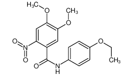 N-(4-ethoxyphenyl)-4,5-dimethoxy-2-nitrobenzamide 61212-77-9