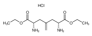 diethyl meso-diamino-4-methylene-1,7-heptanedioate dihydrochloride 100910-46-1