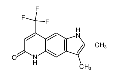 2,3-dimethyl-8-trifluoromethyl-5,6-dihydro-1H-pyrrolo[2,3-g]quinolin-6-one 445470-97-3