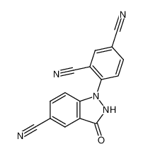 134165-33-6 5-cyano-1-(2,4-dicyanophenyl)-1,2-dihydroindazolidin-3-one