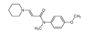 86576-71-8 N-(4-methoxyphenyl)-N-methyl-3-piperidin-1-ylprop-2-enamide