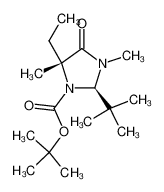 152033-17-5 (2R,5R)-2-(t-Butyl)-5-ethyl-3,5-dimethyl-4-oxo-1-imidazolidincarbonsaeure-t-butylester