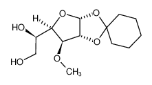 (1S)-1-[(3aR,5R,6S,6aR)-6-methoxyspiro[3a,5,6,6a-tetrahydrofuro[2,3-d][1,3]dioxole-2,1'-cyclohexane]-5-yl]ethane-1,2-diol 13322-87-7